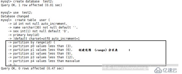 mysql新增分区报错