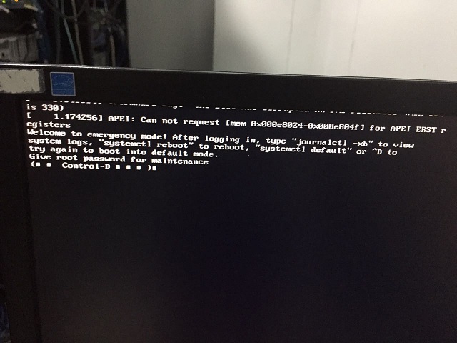 CentOS 7开机出现welcome to emergency mode! 解决方法