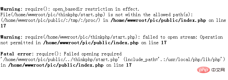 thinkphp错误const THINK_VERSION = \'3.2.1\'; 报错是const关键字的问题处理方法