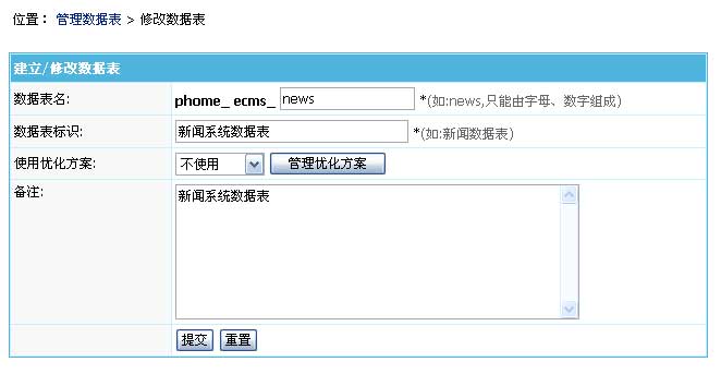 帝国cms各数据表有什么用  第1张