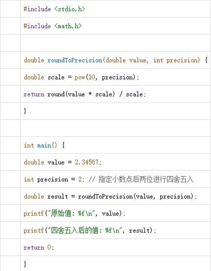 c语言小数怎么四舍五入  第1张