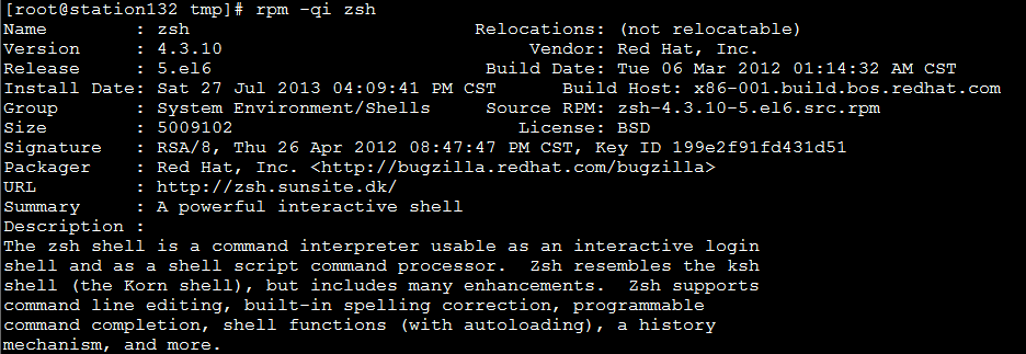 Linux RPM包 安装 查询 卸载命令小结