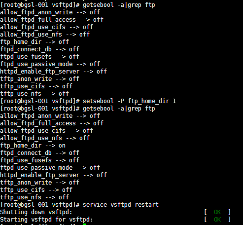 Linux配置vsftp提示500 OOPS:cannot change directory:的解决方法  第1张