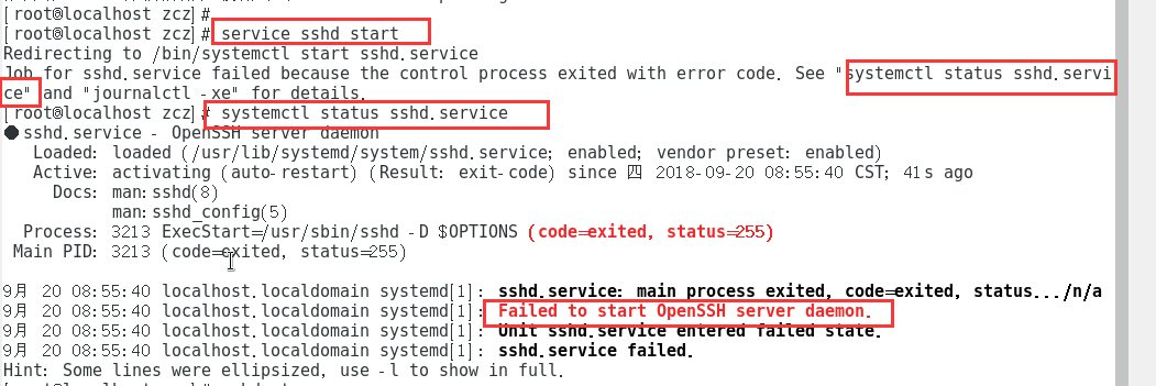 ssh无法启动fatal: daemon failed: No such device  第1张