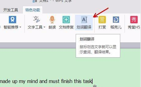 怎么在WPS文档中进行在线中英文翻译