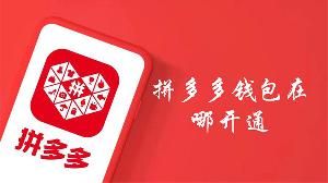 拼多多钱包在哪开通-拼多多钱包开通方法