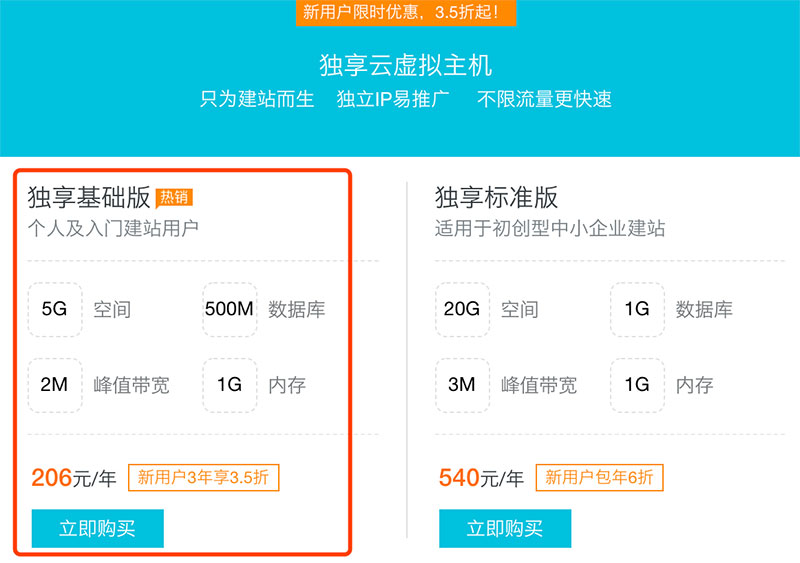 独享云虚拟主机购买怎么用  第1张