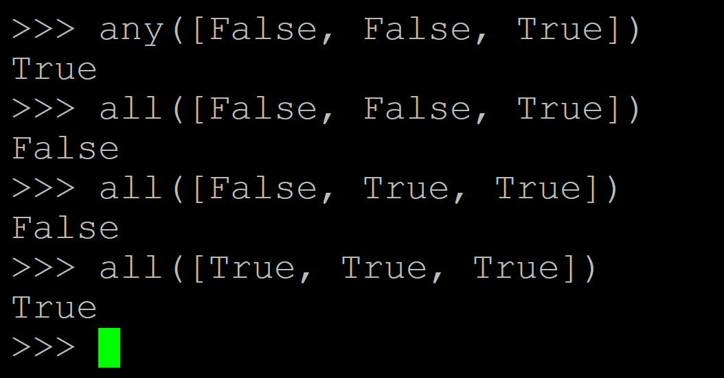 python中all的用法和作用