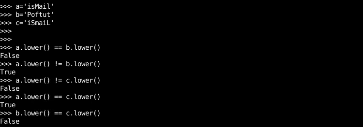 python比较字符串