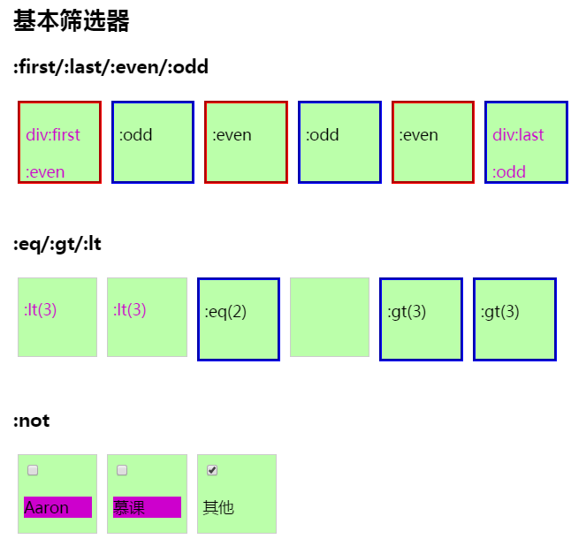 jquery筛选器  第1张