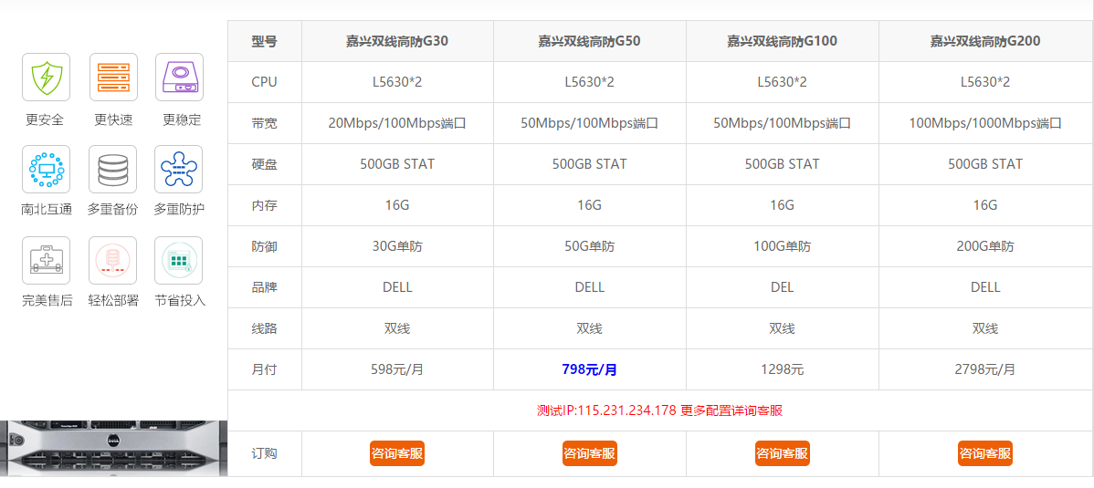 大网数据：湖北/浙江BGP高防服务器，3500元/年起，50M独享带宽，默认自带100G高防，E5-2680v4*2/32G内存/800G企业级SSD硬盘，最高256个IP