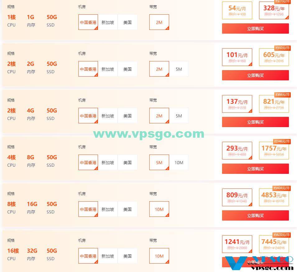 [11.11]景云数据：海外云服务器13元起，香港/美国CN2秒解，4核/4G内存/年付200元起