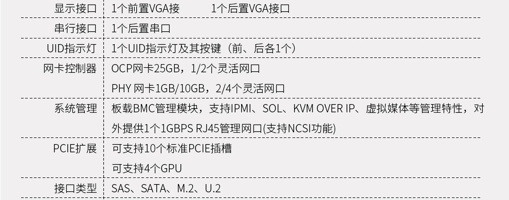 服务器规格中的2U 2P代表什么含义？