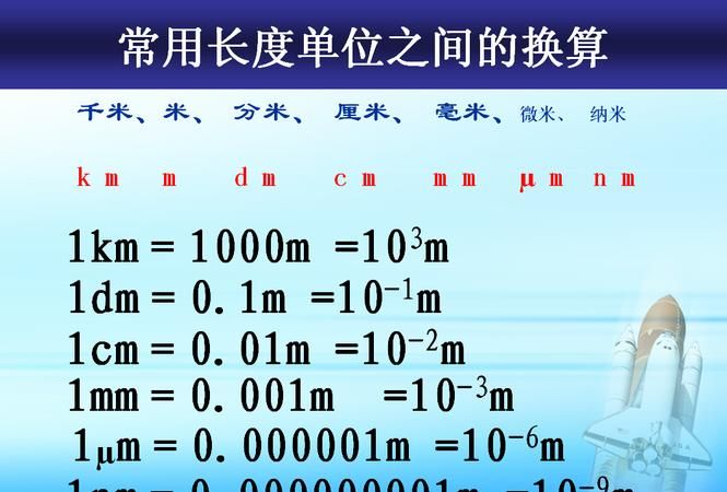 长度单位有什么