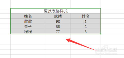如何改变表格颜色  第1张