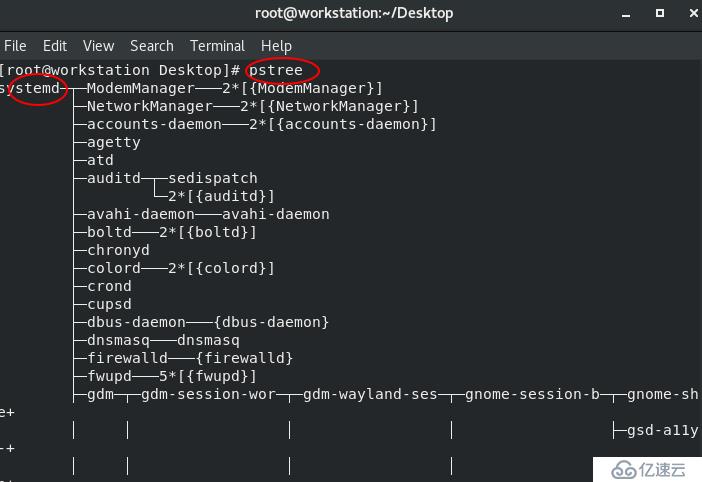 Linux中怎么使用pstree命令显示进程的PID  第1张