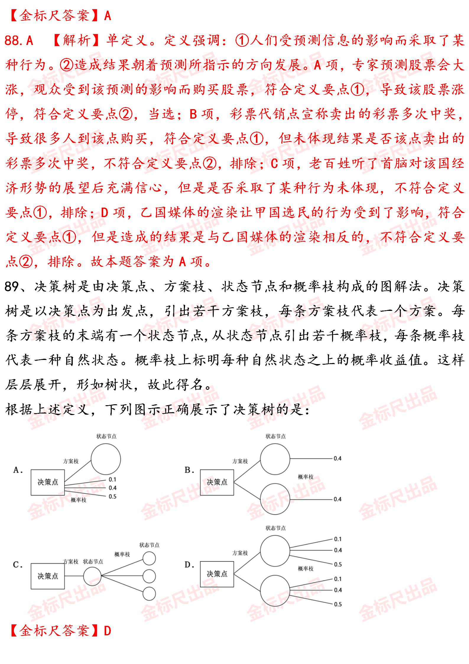 国考真题2021答案  第1张