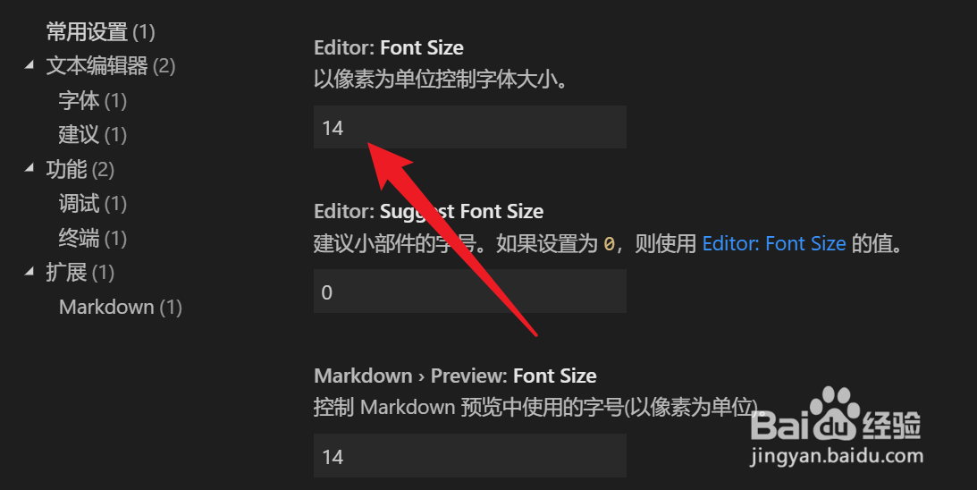 如何自定义Visual Studio Code中的字体设置？