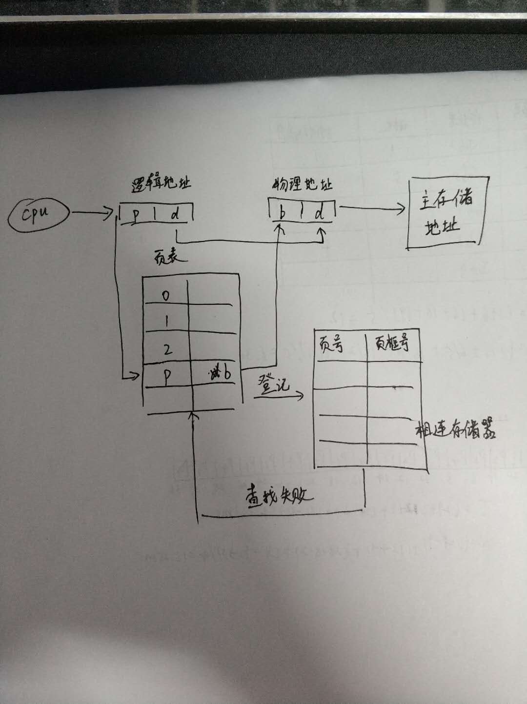 分页存储管理结构c