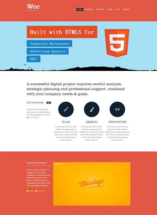 html5做的网站  第1张