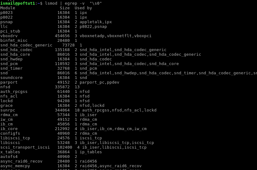 linux内核模块相关命令：lsmod,depmod,modprobe,modinfo,insmod,rmmod 使用说明是什么