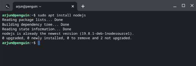 命令行下载Node.js教程