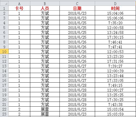 打卡机如何导出考勤数据  第1张