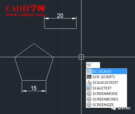 CAD缩放命令SC使用技巧
