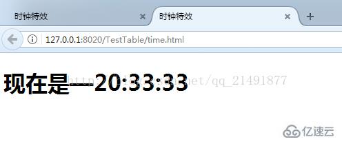 如何在HTML中显示时钟？