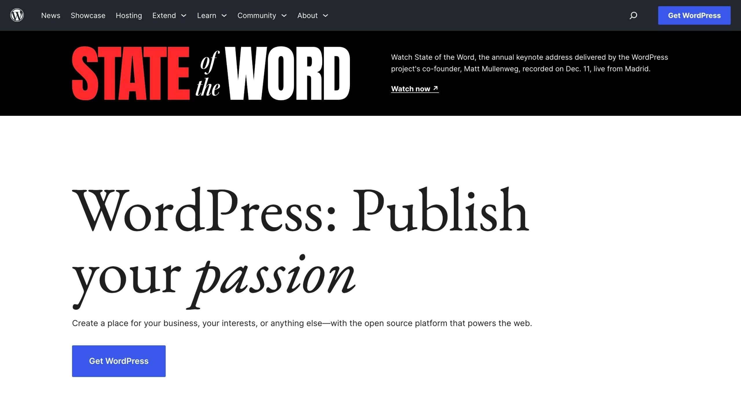 How to say WordPress in English?
