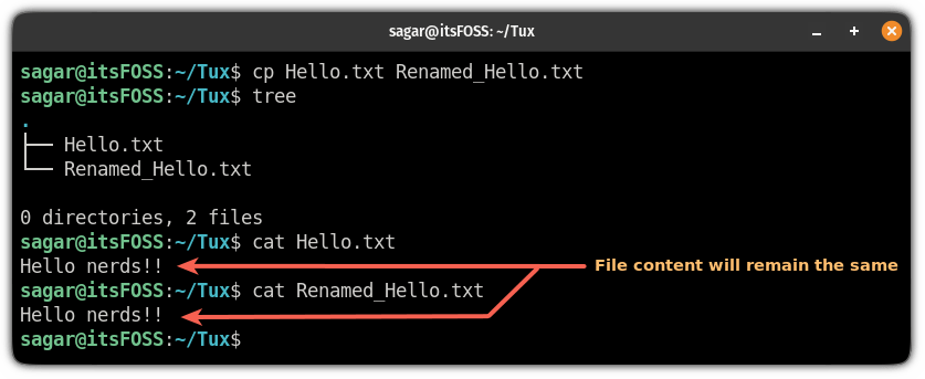 Linux如何复制文件？