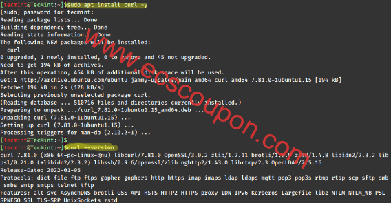 LINUX如何快速安装curl？
