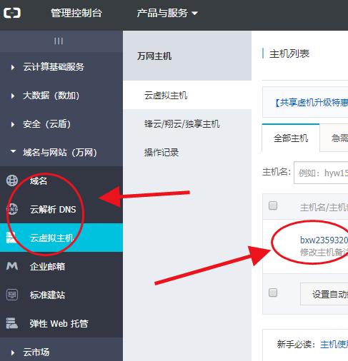 阿里云虚拟主机名怎么看  第1张