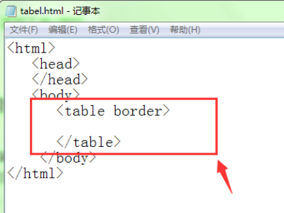 html中如何添加table