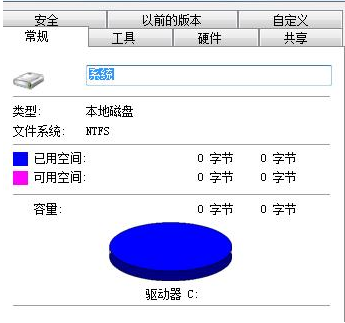 为什么C盘变成了0字节