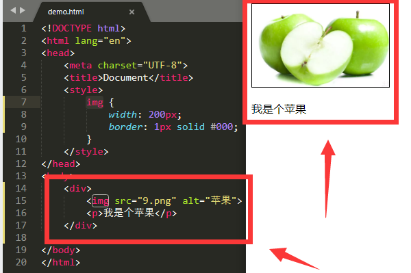 如何在html中图片上加入字  第1张