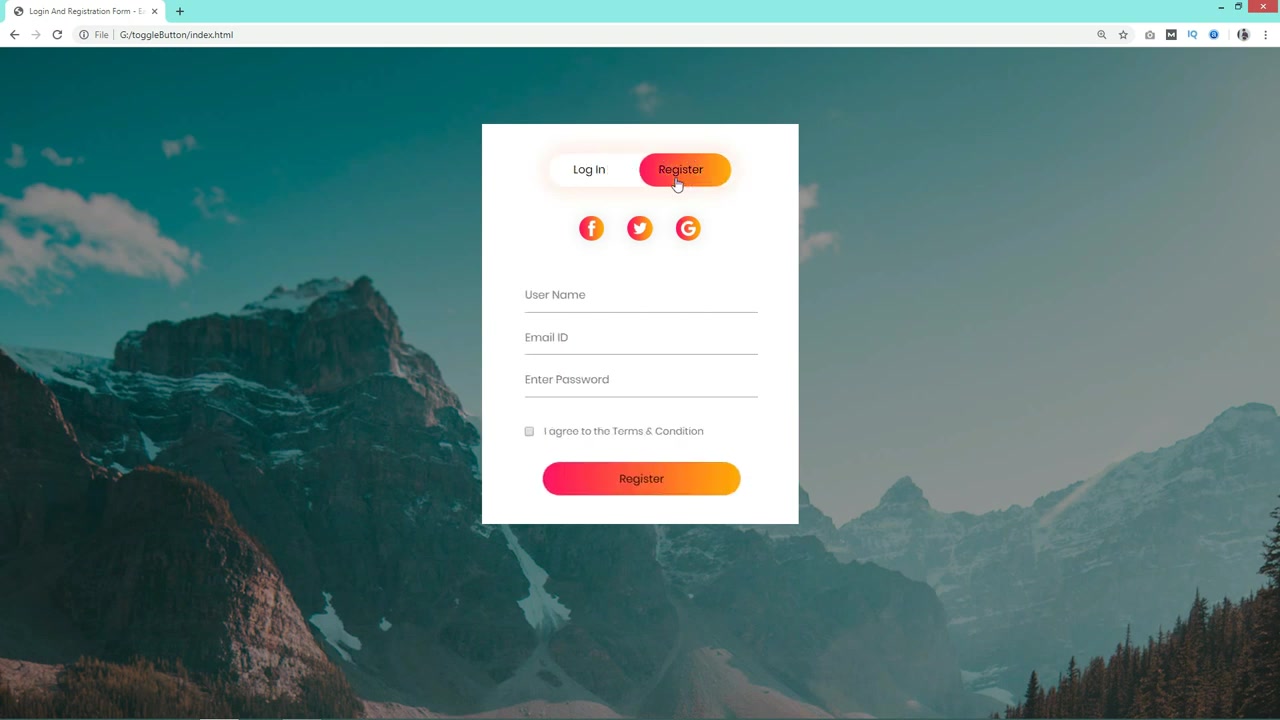 html如何制作登录页面