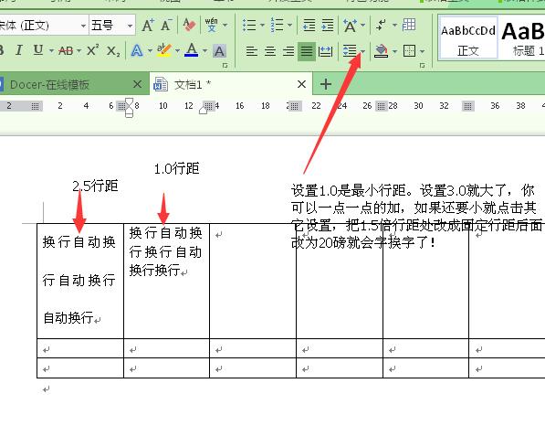 为什么表格一行行距不同  第1张