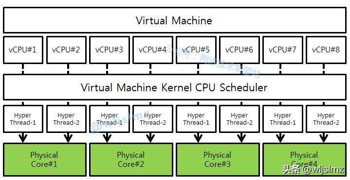虚拟机cpu 物理机cpu