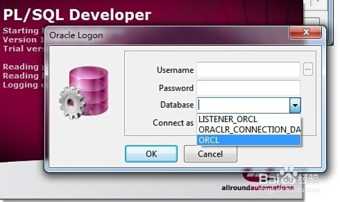 plsql怎么配置数据库