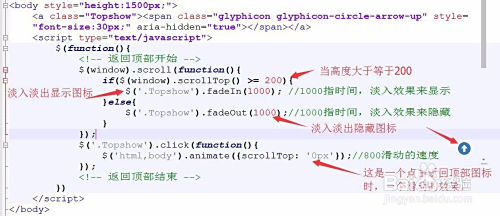 如何返回顶部html