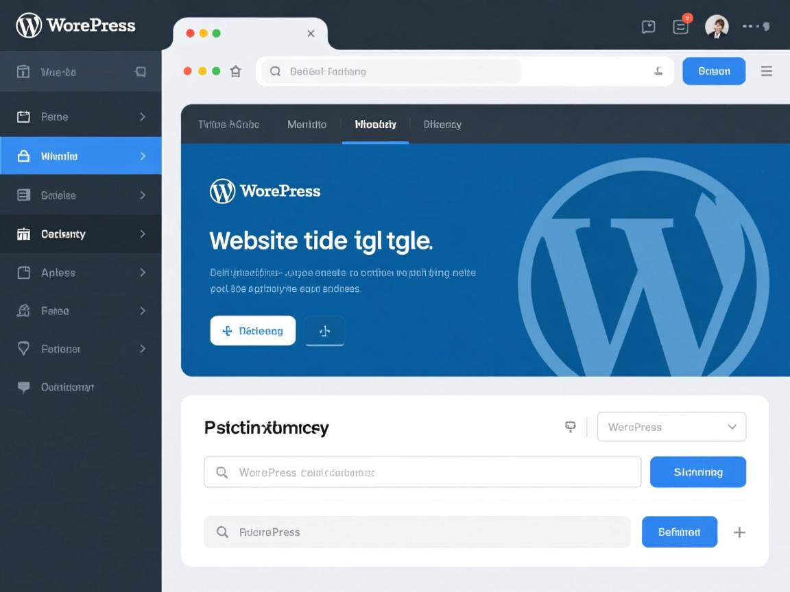 如何在WordPress控制面板高效优化网站标题设置?  第1张 如何在WordPress控制面板高效优化网站标题设置?  第1张