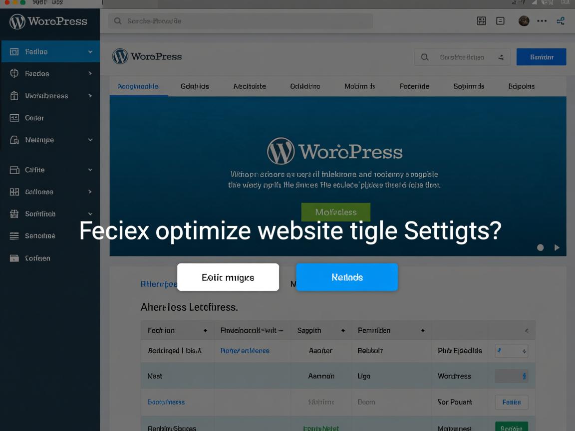 如何在WordPress控制面板高效优化网站标题设置?  第3张 如何在WordPress控制面板高效优化网站标题设置?  第3张