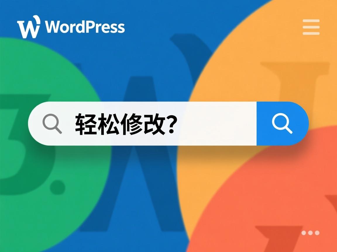 WordPress搜索框中的汉字如何轻松修改?  第3张 WordPress搜索框中的汉字如何轻松修改?  第3张