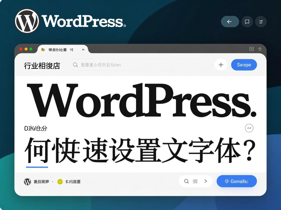 WordPress网站如何快速设置中文字体?  第2张 WordPress网站如何快速设置中文字体?  第2张