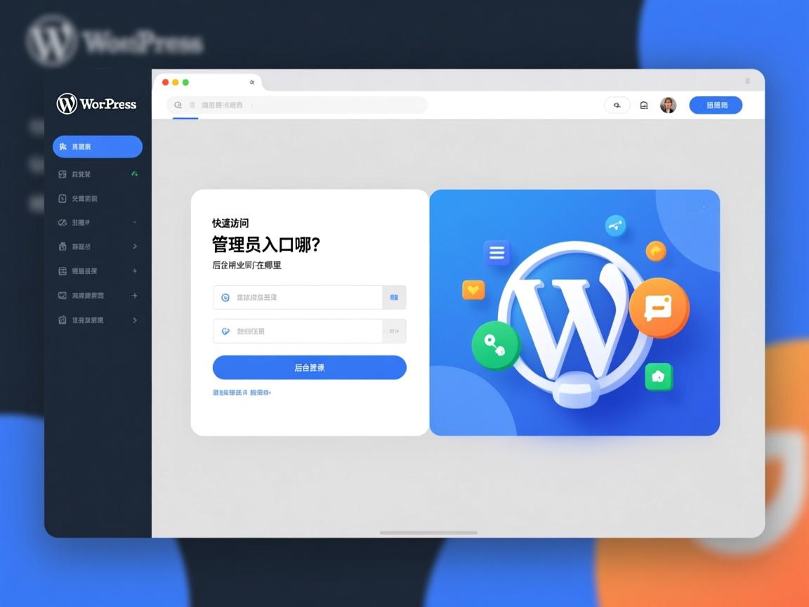 WordPress后台登录界面如何快速访问？管理员入口在哪里？  第1张
