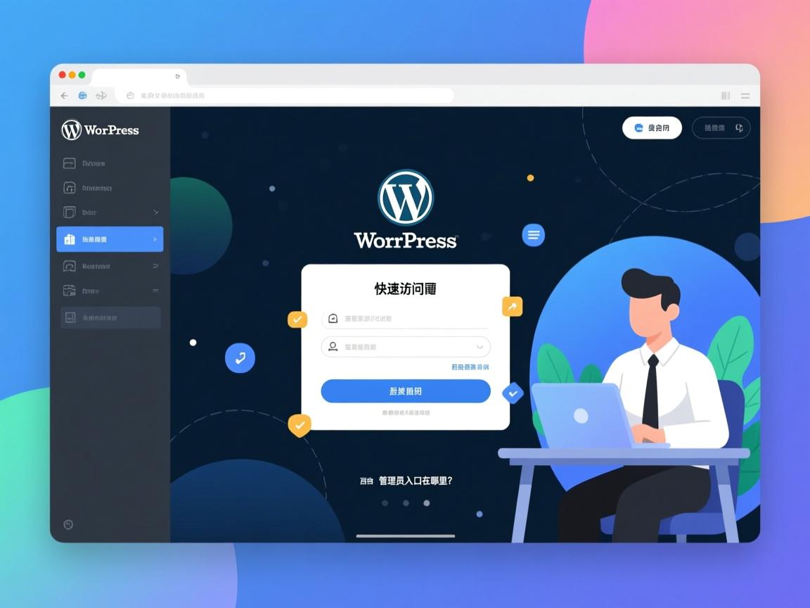 WordPress后台登录界面如何快速访问？管理员入口在哪里？  第3张