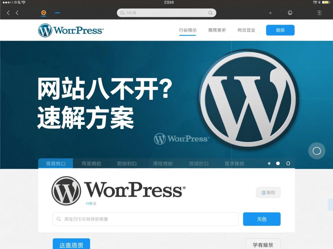 WordPress网站打不开?速解方案  第2张 WordPress网站打不开?速解方案  第2张