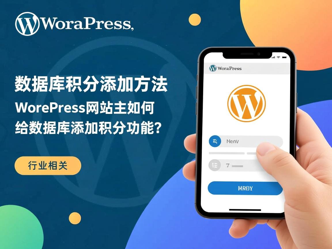 WordPress数据库积分添加方法？，WordPress网站主如何给数据库添加积分功能？  第2张