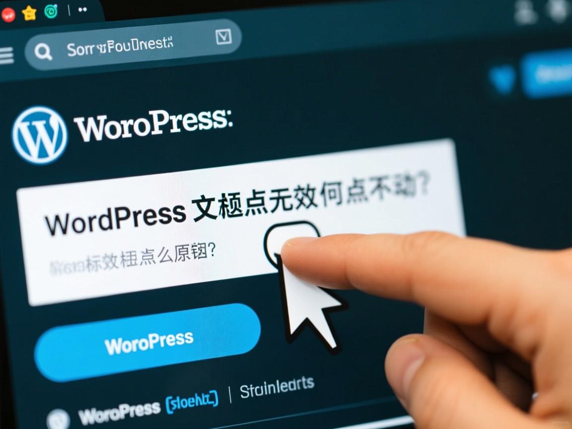 WordPress文章标题点不开为何？，WordPress标题点击无效怎么办？，WordPress文章标题为何点不动？，WordPress标题无法点击原因？，WordPress点击文章标题出错？  第3张